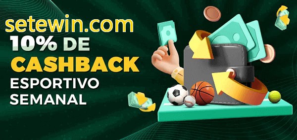 10% de bônus de cashback na setewin.com